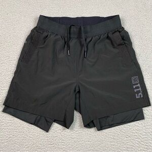 5.11 Tactical PT-R Havoc Shorts Men's Size S Lined Black Gym Workout Training